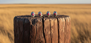 Tiny Trail Stud Earrings