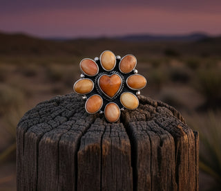 Wild Ember Orange Spiny Ring